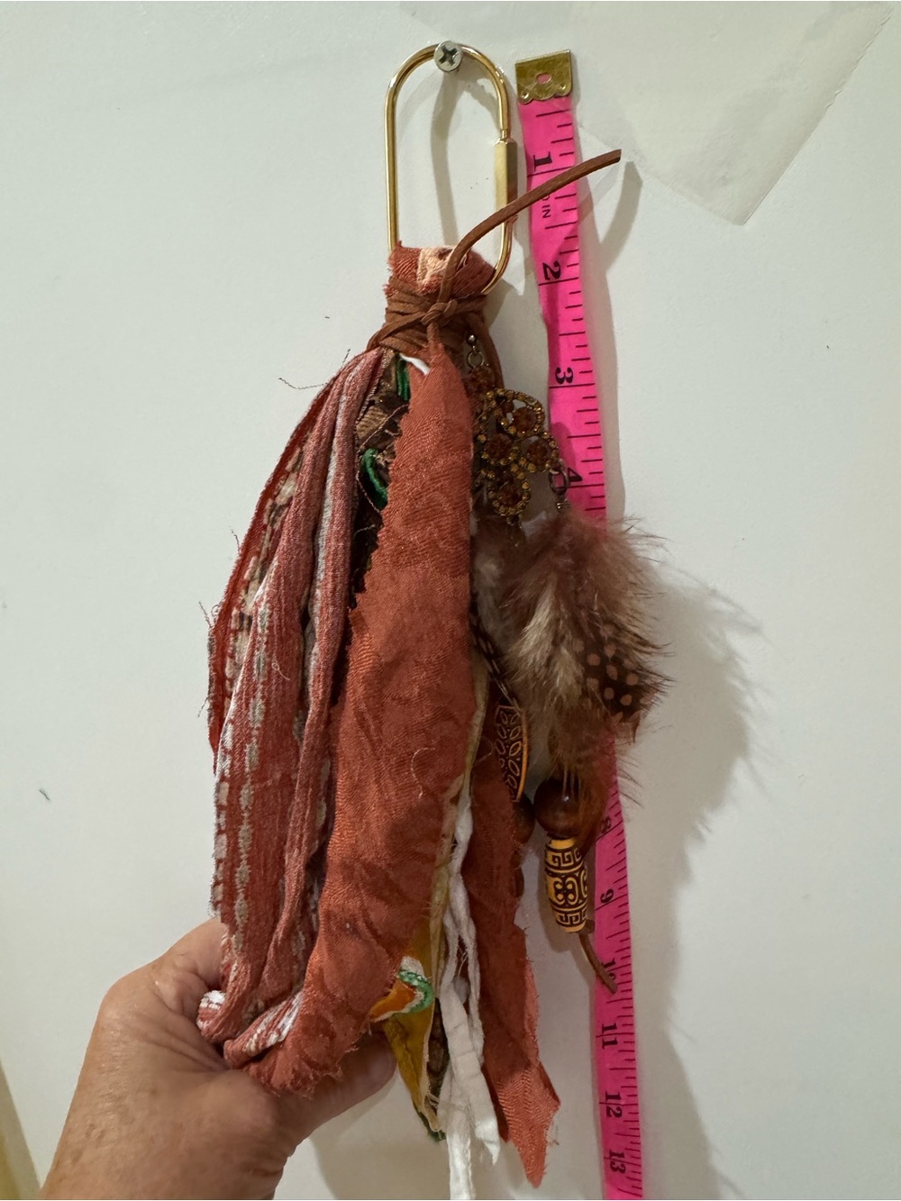 Boho Key and purse Charm